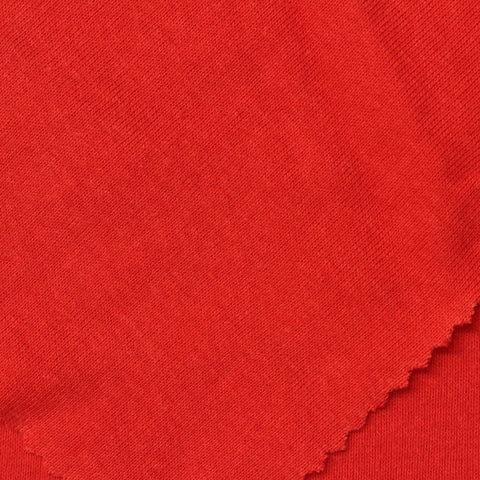 100% Cotton Rib Knit Fabric, 180 gsm, 170 cm — Red
