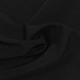 Polyester Stretch Chiffon Fabric, 135 gsm — Black — photo 2