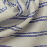 Blue Horizontal-Stripe Jacquard, Poly-Viscose — photo 2