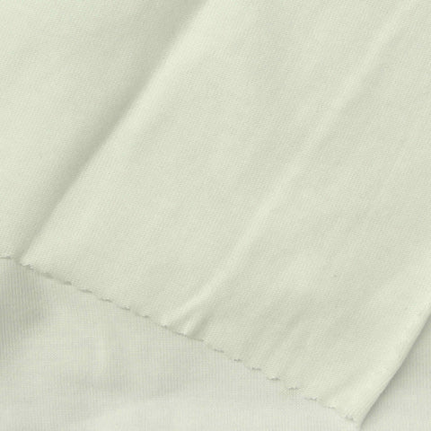 100% Cotton Jersey Knit Fabric, 140 gsm, 175 cm — White