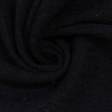 Polyester Stretch Rib Knit Fabric, 370 gsm, 148 cm — Black — photo 2