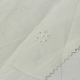 White Eyelet Voile, Cotton — photo 2