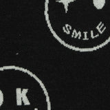 Jacquard Polyester Stretch Knit Fabric, 260 gsm, 165 cm — Black — photo 2