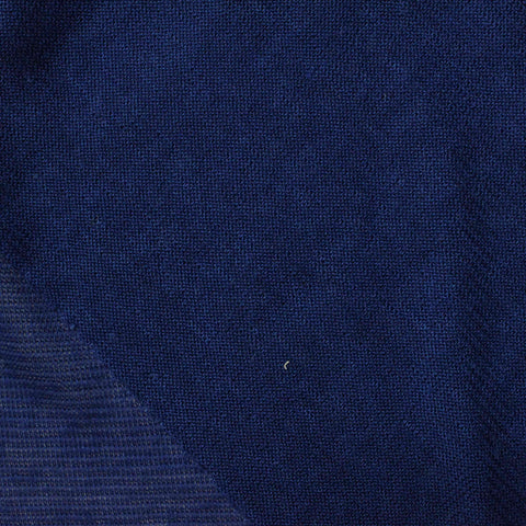 Viscose Polyester Chunky Knit Fabric, 105 gsm, 155 cm — Navy