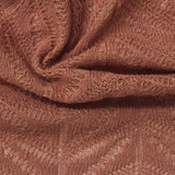 Terracotta Openwork Pointelle Knit, Polyester — photo 2