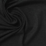 Black Jersey Knit, Poly-Spandex — photo 2