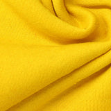 Brushed Polyester Cotton French Terry Fabric, 250 gsm, 165 cm — Yellow — photo 2