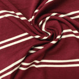 Burgundy Diagonal-Stripe Jersey Knit, Viscose — photo 2