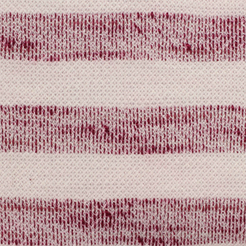 Red Diagonal-Stripe Chunky Knit, Polyester, 274 gsm