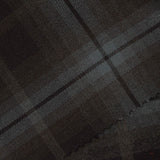 Dark Grey Plaid Woven, Poly-Viscose — photo 2