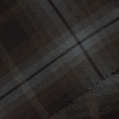 Dark Grey Plaid Woven, Poly-Viscose, 285 gsm, 150 cm, ref EF-265168
