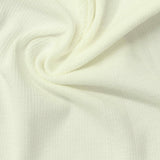 Viscose Stretch Rib Knit Fabric, 263 gsm, 178 cm — White — photo 2
