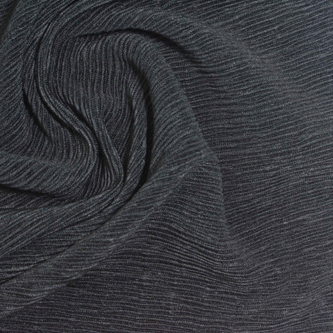 Dark Grey Marl Jersey Knit, Polyester, 220 gsm, 160 cm, ref EF-265594