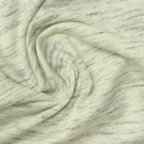 Cream Marl Jersey Knit, Cotton-Modal