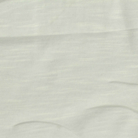 Slub 100% Polyester Jersey Knit Fabric, 140 gsm, 190 cm — White