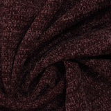 Dark Red Marl Chunky Knit, Polyester — photo 2