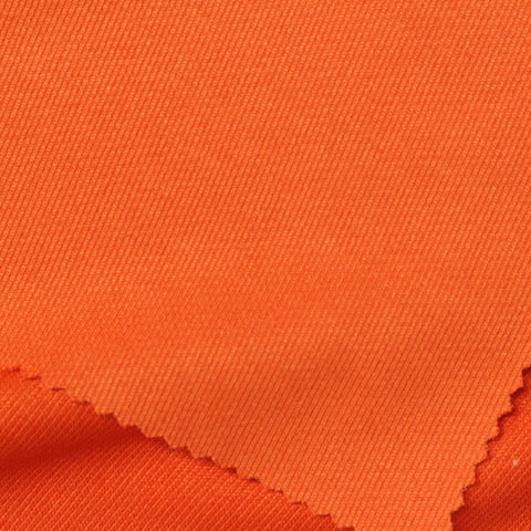 100% Polyester French Terry Fabric, 280 gsm, 160 cm — Orange