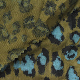 Black Leopard Rib Knit, Poly-Viscose — photo 2