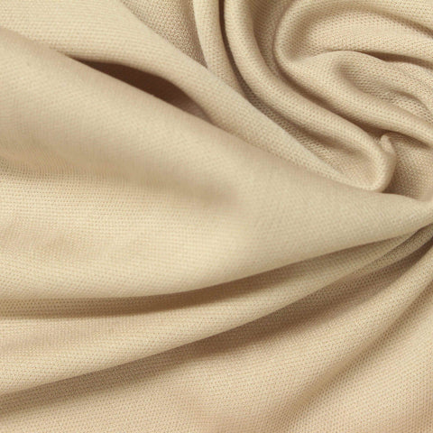 100% Polyester Jersey Knit Fabric, 120 gsm — Beige