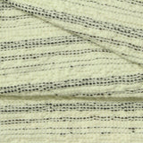 White Horizontal-Stripe Jacquard, Polyester — photo 2