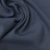 Cotton Polyester Stretch Rib Knit Fabric, 280 gsm, 108 cm — Navy — photo 2