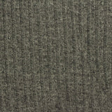 Heathered Grey Marl Rib Knit, Poly-Viscose — photo 2