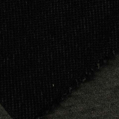 Dark Grey Heathered-Marl French Terry, Cotton-Poly, 297 gsm