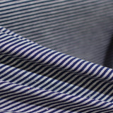 Navy Horizontal-Stripe Knit, Viscose — photo 2