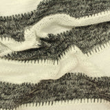 Off-White Horizontal-Stripe Knit, Viscose-Poly — photo 2