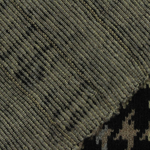 Black Houndstooth Chunky Knit, Viscose-Poly, 430 gsm