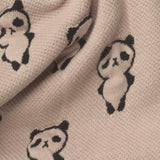 Jacquard Polyester Cotton Stretch Knit Fabric, 340 gsm, 165 cm — Beige — photo 2