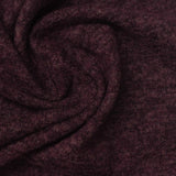 Dark Red Marl Chunky Knit, Poly-Viscose — photo 2