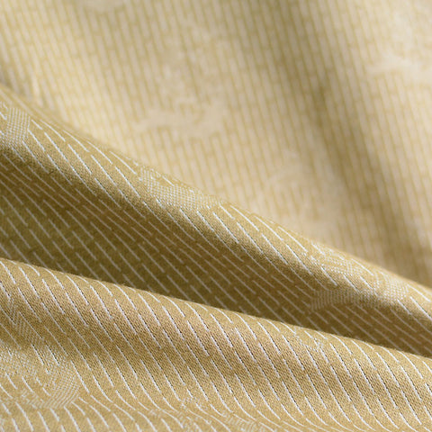 Light Tan Tone-on-Tone Floral Jacquard, Poly-Viscose