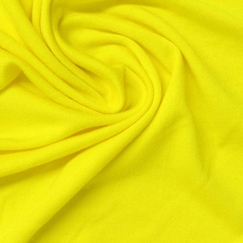 Polyester Stretch Milk Silk Knit Fabric, 180 gsm, 160 cm — Yellow