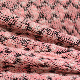 Jacquard Cotton Polyester Interlock Knit Fabric, 253 gsm, 158 cm — Pink — photo 2