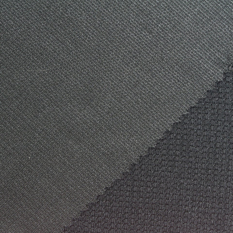 Dark Grey Square Waffle Knit, Polyester
