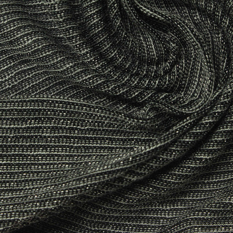 Viscose Metallic Jersey Knit Fabric, 100 gsm — Grey