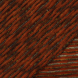 Orange Horizontal-Stripe Chunky Knit, Cotton-Poly — photo 2