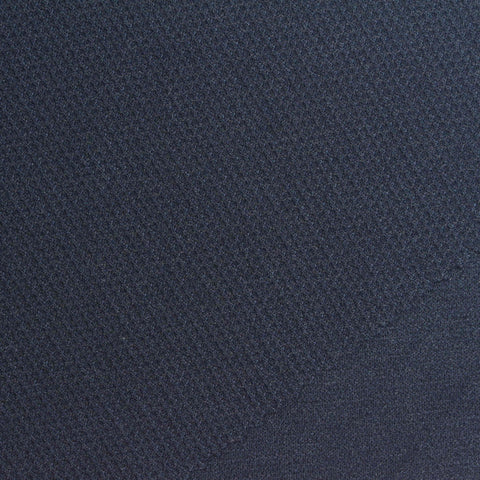 Polyester Stretch Piqué Knit Fabric, 325 gsm, 150 cm — Navy