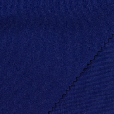 Viscose Nylon Stretch Ponte Knit Fabric, 230 gsm, 168 cm — Navy