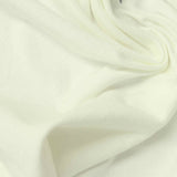 Cotton Stretch Jersey Knit Fabric, 210 gsm, 200 cm — White — photo 2
