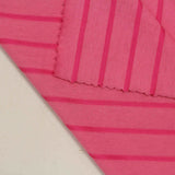 Pink Vertical-Stripe Jersey Knit, Cotton-Viscose — photo 2