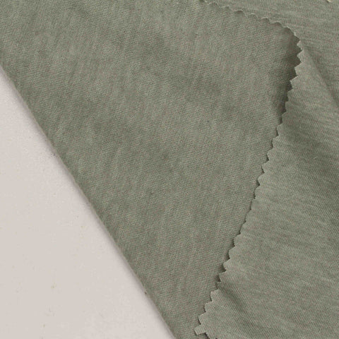 Cotton Polyester Jersey Knit Fabric, 141 gsm, 145 cm — Khaki