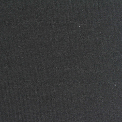 Polyester Viscose Stretch Scuba Knit Fabric, 380 gsm, 160 cm — Black, ref EF-274485