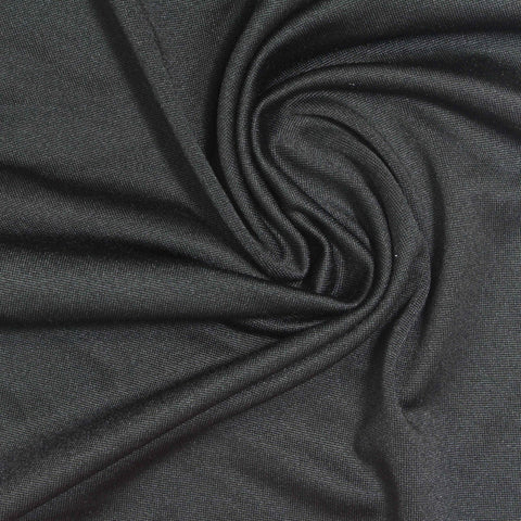 Dark Grey Heathered-Marl Milk Silk Knit, Polyester, 180 gsm