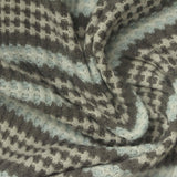 Grey Textured Waffle Knit, Polyester — photo 2