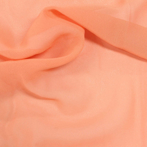 100% Polyester Chiffon Fabric, 86 gsm — Orange