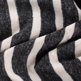 Black Stripes French Terry, Cotton — photo 2