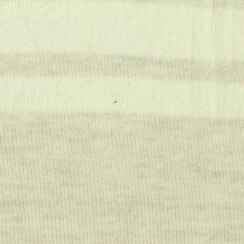 Cream Horizontal-Stripe Chunky Knit, Viscose-Poly, 230 gsm, 155 cm