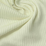 Brushed Viscose Stretch Rib Knit Fabric, 270 gsm, 150 cm — Beige — photo 2